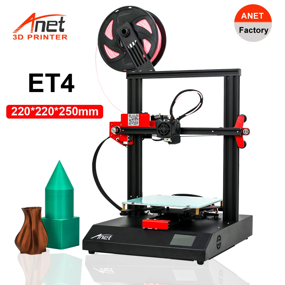 

ANET ET4 3D Printer Kit Automatic Heating Bed Leveling High Precision 3D Printer DIY Kit Support Open Source