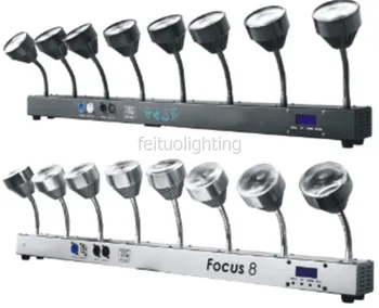 

disco club lyre 6-40 degree zoom wall washer light, 8x10w warm white wall washer led dmx bar light