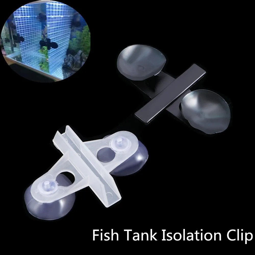 5/10/20pcs Aquarium Fish Tank Isolation Clip Partition Plate Glass