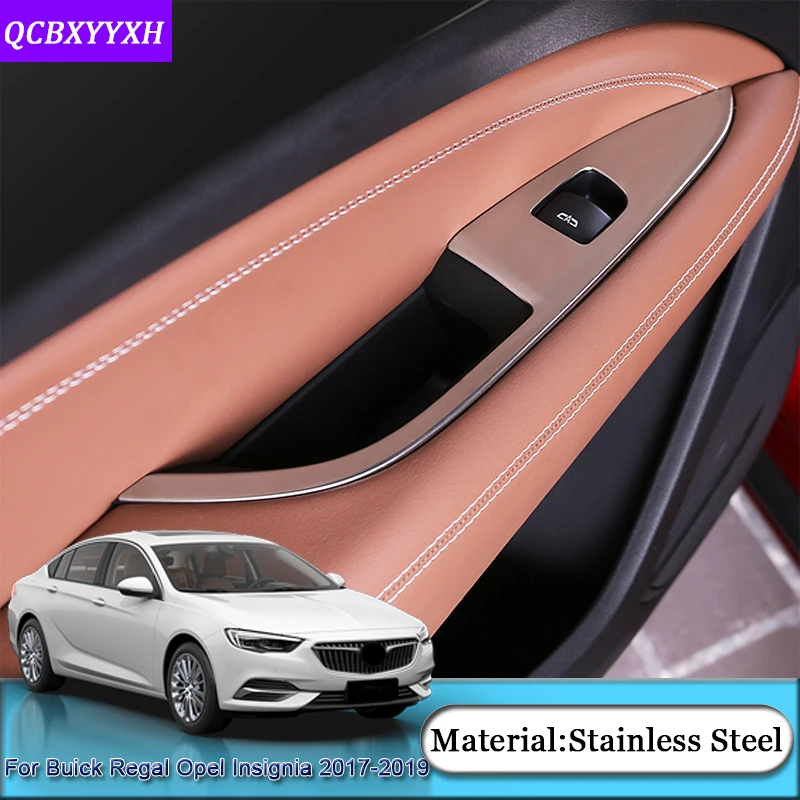 Для Buick Regal Opel Insignia- Холден коммодор(ZB) 18-19 интерьер автомобиля двери окна лифт переключатель панель Крышка отделка блестками