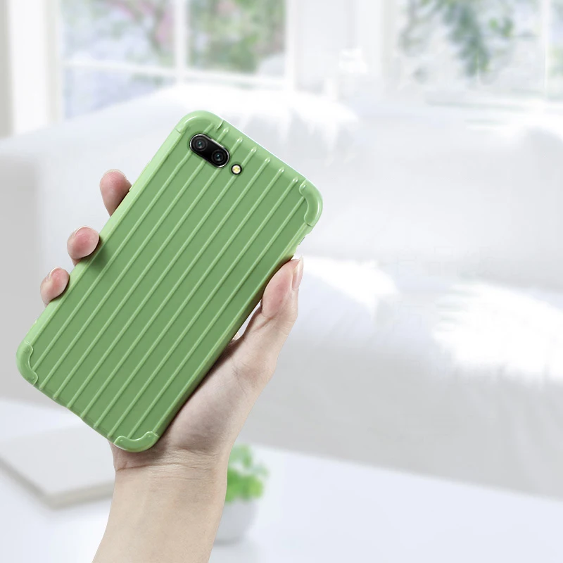 Роскошный багажный чехол для huawei honor 10, Модный милый чехол для костюма, чехол для багажника, ТПУ, силиконовая задняя крышка для телефона, чехол для huawei honor 10