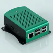 

3 Pi For Case Raspberry Aluminum Silver Green Black Case Metal Enclosure RPI 3 Box Compatible with Raspberry Pi 3 Model B