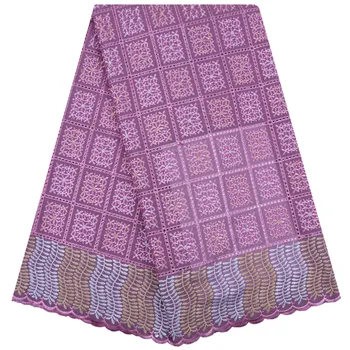 

New Arrival African Lace Fabric Soft Swiss Voile Lace In Switzerland 5 Yards Nigerian Lace Fabric For Daily Wear Party A1740