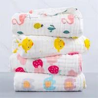 6 Layers Grey Arrow Muslin Cotton Multi-usage Swaddle Baby Receiving Blanket Bath Towel Newborn Swaddle Quilt 1