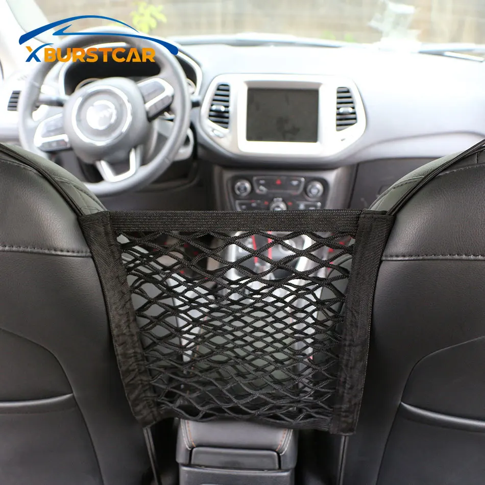 Xburstcar сетчатая карманная сумка для автомобильного сиденья для Ford Focus 2 3 4 Fiesta Ecosport Everest Kuga Escape Ka для Chevrolet Cruze Trax