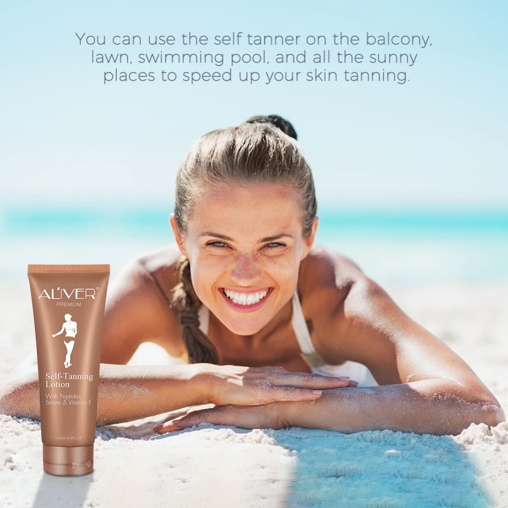 Sun Tan Oil Self Tanner Solarium Cream Tanning Salon Bronzer for The Body Sunblock Makeup Foundation Fast Spray Tanner Lotion