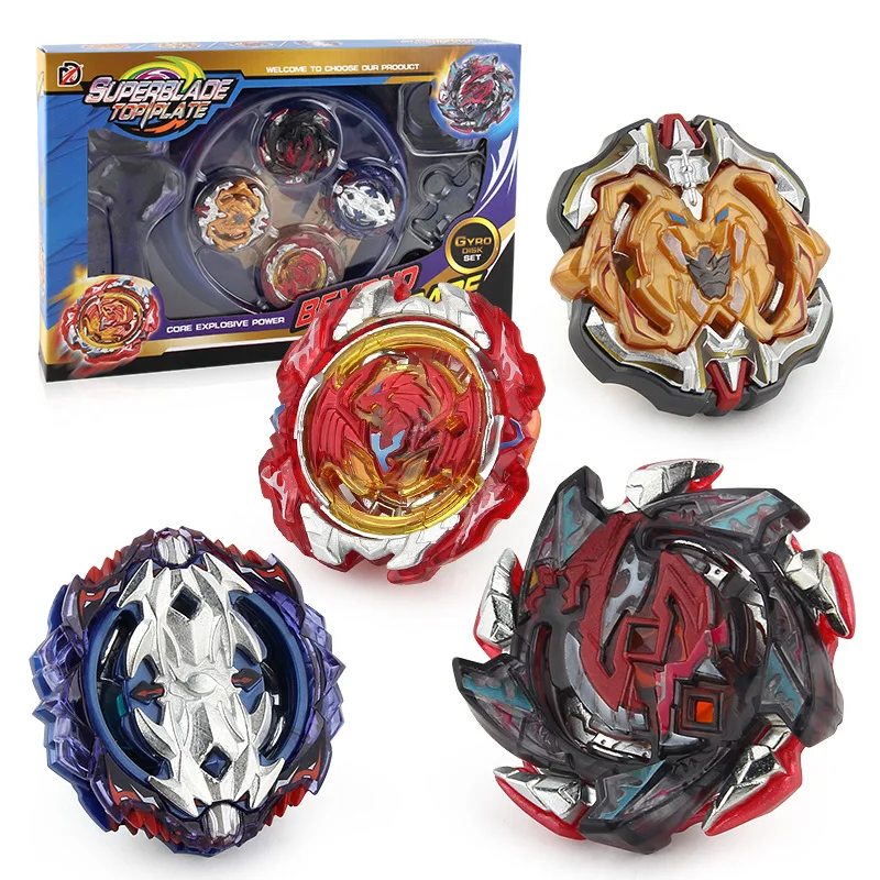 

XD168-10 Burst Spinner Set Beyblade Battle Spinner Alloy 4-in-1 Gyro Plate Combination Fighting Athletic Plate