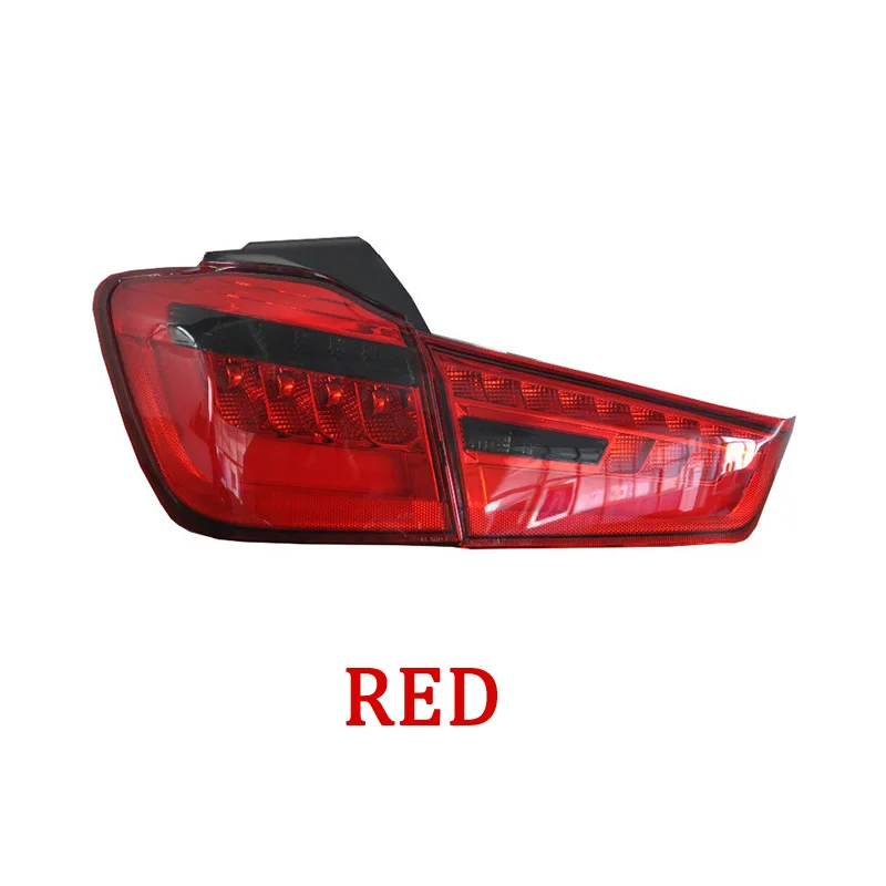 Автомобильный Стайлинг для Mitsubishi ASX задний светильник s 2011- для ASX RVR светодиодный задний фонарь противотуманный светильник DRL+ тормоз+ Парк+ сигнальный светильник s светодиодный - Цвет: Красный