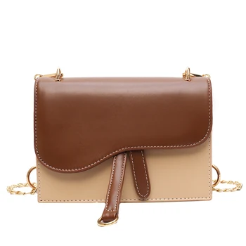 

Kmuysl lady bag small square bag retro minimalist style zero wallet mobile phone bag single shoulder chain bag