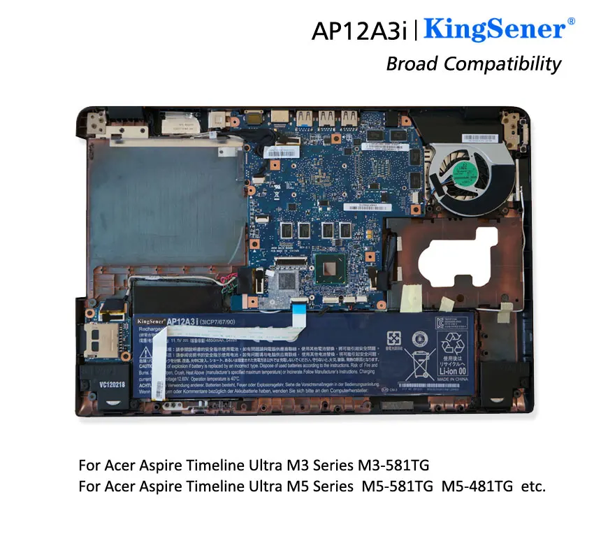 Ultra, M3, M5, M3-581TG, M3-481TG, M5-481TG, M5-581TG, AP12A4i, 11.1V, 4850mAh