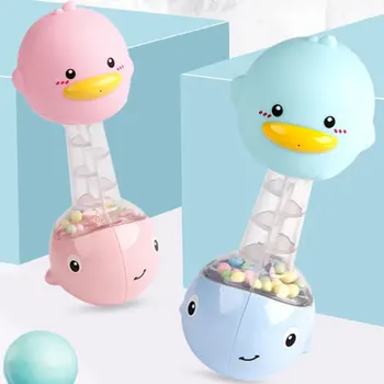 

Kids Bathroom Toys Swimming Water Toys Colorful Soft Floating Rubber Duck Squeeze Sound Squeaky Bathing Rattle Toy Hot