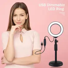 Прочный светодиодный светильник-кольцо, износостойкий PULUZ, 3,2 дюймов, светодиодный кольцевой светильник для селфи, Видео, Фото, студийный светильник