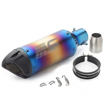 

Motorcycle 51mm Stainless Steel Exhaust Pipe For YAMAHA mt10 tmax 300 rs forcex t-max 500 fz1 fazer yb 125sp fz6r fz10