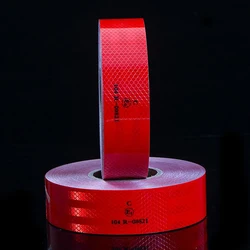 Bande adhésive réfléchissante de qualité diamant, autocollant de sécurité pour vélo, Automobiles, moto, style de voiture, jaune, rouge, blanc 