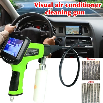 Cheap HD Adjustable Endoscope Camera Car Air Conditioner Cleaner Waterproof 4.3 Inch LED Lights Handheld Inspection Borescope Washer