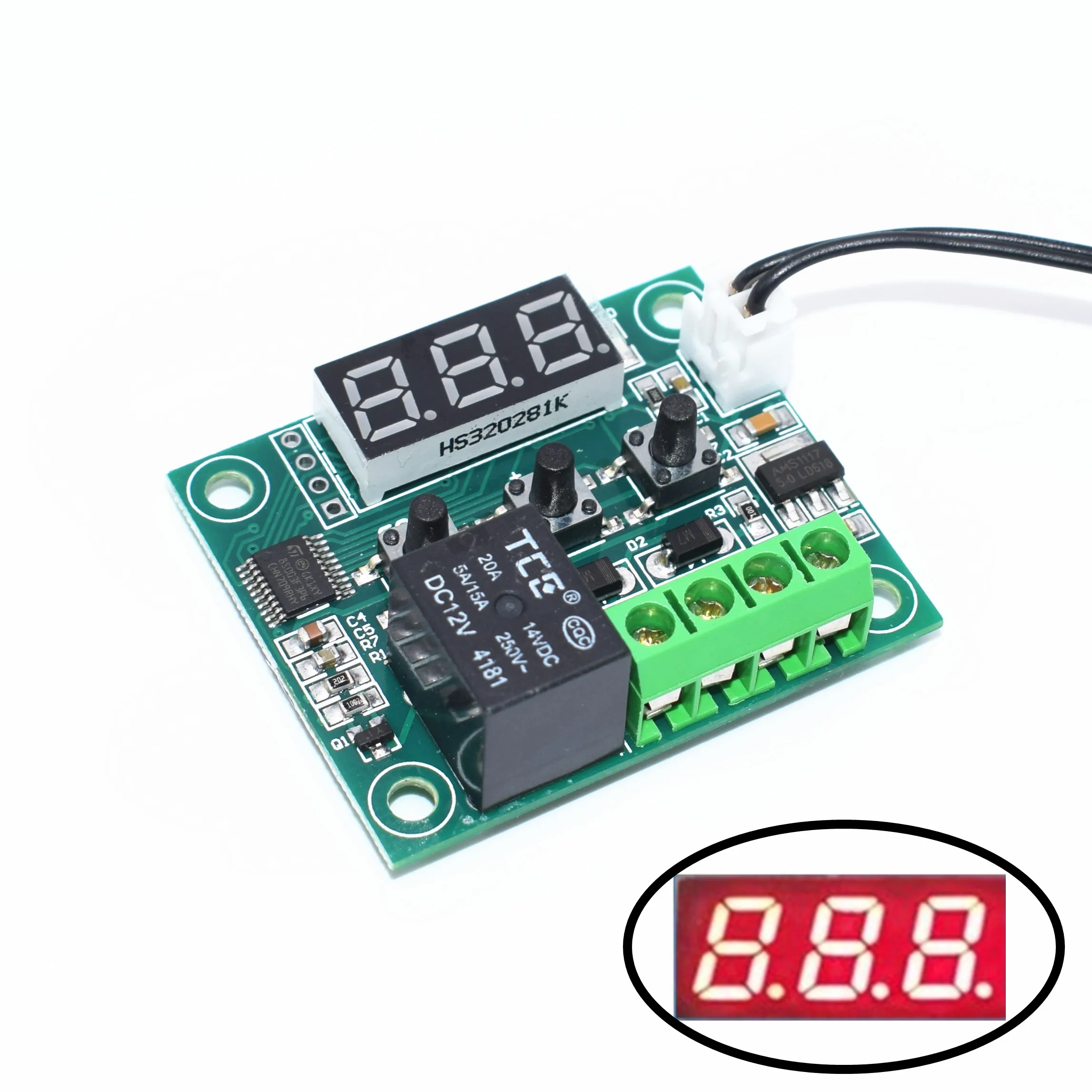 10 шт. W1209 DC 12V250V температура отопления охлаждения термостат контроль температуры Переключатель Регулятор температуры термометр термо-контроллер