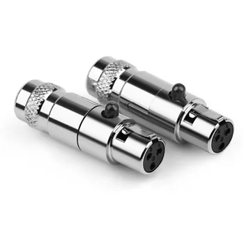 

Connector XLR 3 Pin Audio Jack Male Plug Metal Mini XLR 3pin Socket Speaker Terminals For K712 DT1990 AB1266 LCD2 LCD4 Adapter