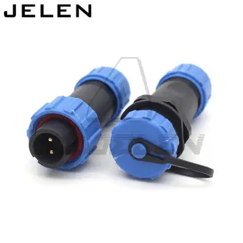 

SP13 waterproof Aviation Connector 2pin plug socket, LED Docking power cable connector male and female