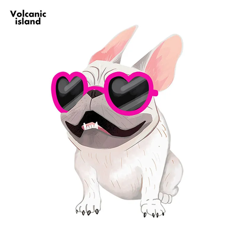

Fashion French Bulldog Cream Vinyl Sticker Car Window Decal Cartoon Car Stickers Waterproof Accessories 13cm x 8.9cm