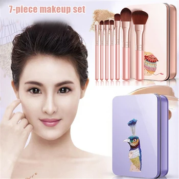 

7 Pcs Makeup Brush Eye Shadow Blush Eyebrow Portable Soft Beauty Tools for Women MP789