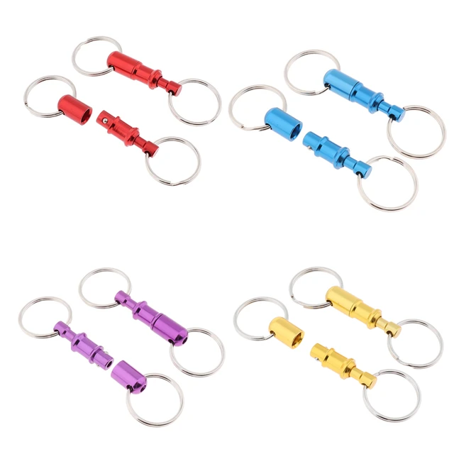 Quick Release Open Keychain Key Ring Men Super Light Rotary