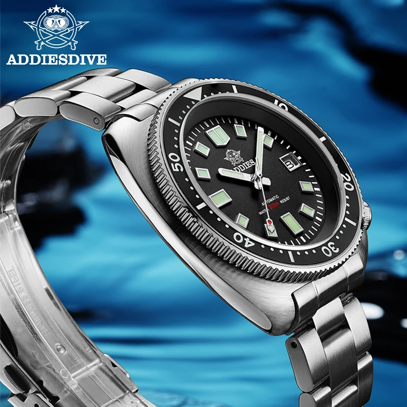 Addiesdive Automatic Watch Men Sapphire Crystal Stainless Steel NH35  Automatic Mechanical Men's Watch 1970 Abalone Dive Watch|Sports Watches| -  AliExpress