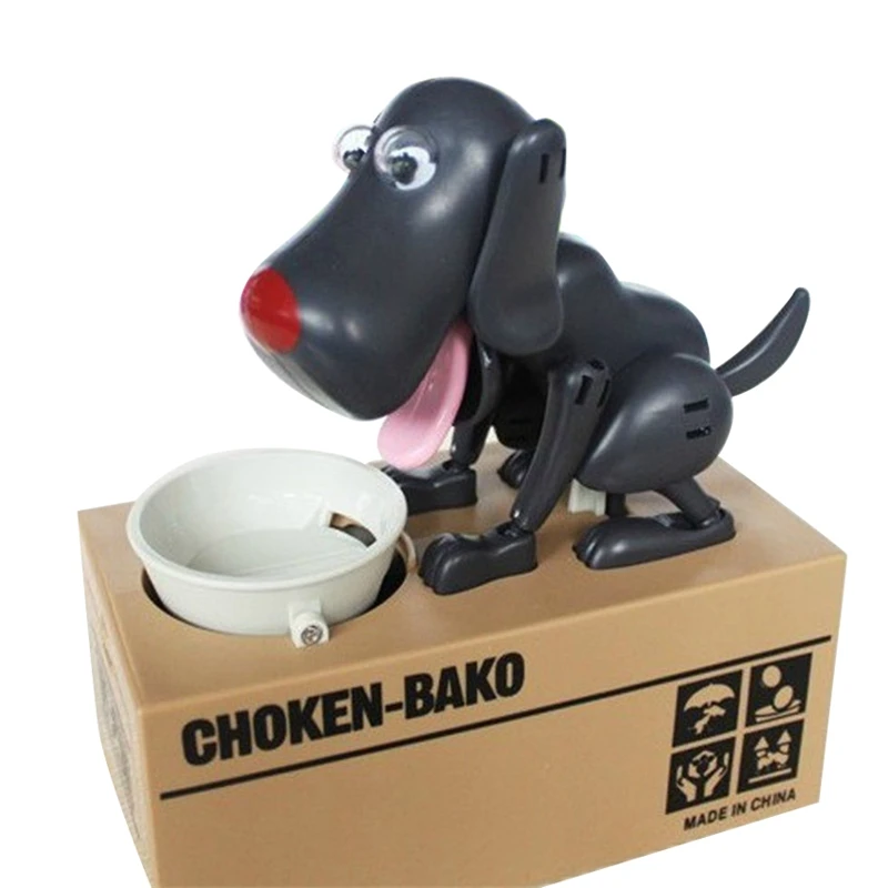 Electronic Cartoon Robot Dog Money Box Money Bank Automatic Shawl Coin Piggy Bank Money Saving Box Money Box Gift for Kids Puppy