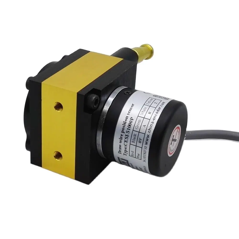 010K linear potentiometer position sensor 1000mm draw wire sensor