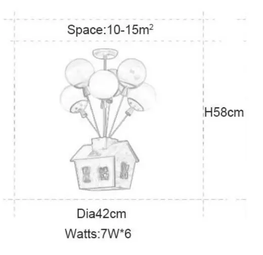 6 heads houses Современные светодиодные люстры для столовой, спальни, светильники для ресторана, гостиной, детской комнаты, простая люстра, лампа - Цвет абажура: 6 heads houses