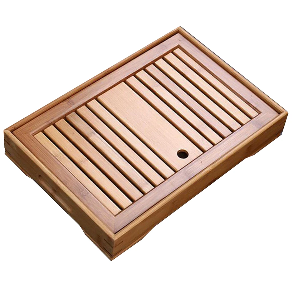 Bamboo Tea Table Tray Chinese Gongfu Tea Table Tray for Kungfu Tea 