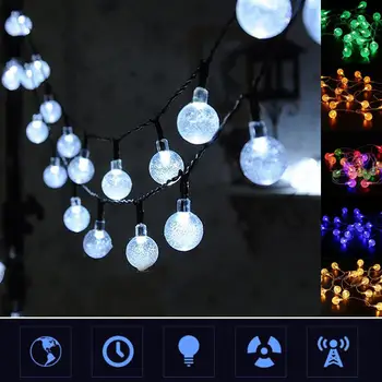 

2M 20 LED Crystal Bubble Ball Light String Christmas Halloween Room Decoration