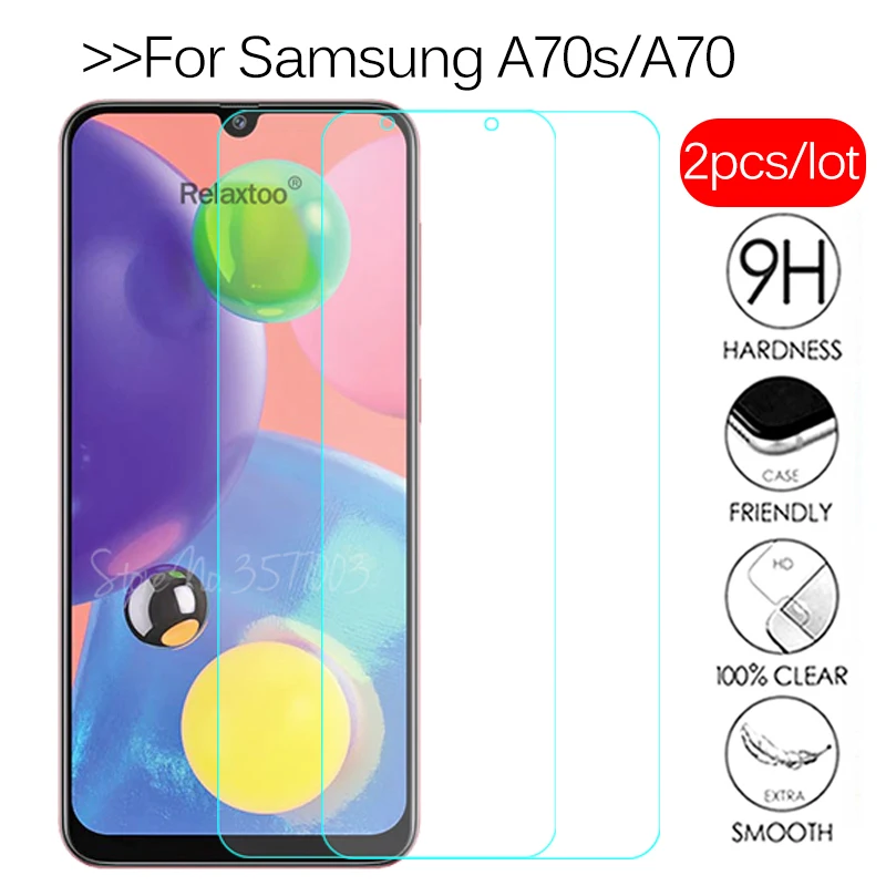 

2pcs protective Glass on the For samsung Galaxy a70s Glass screen protector samsun a70 s a707F a705F 6.7inch tempered glas Film