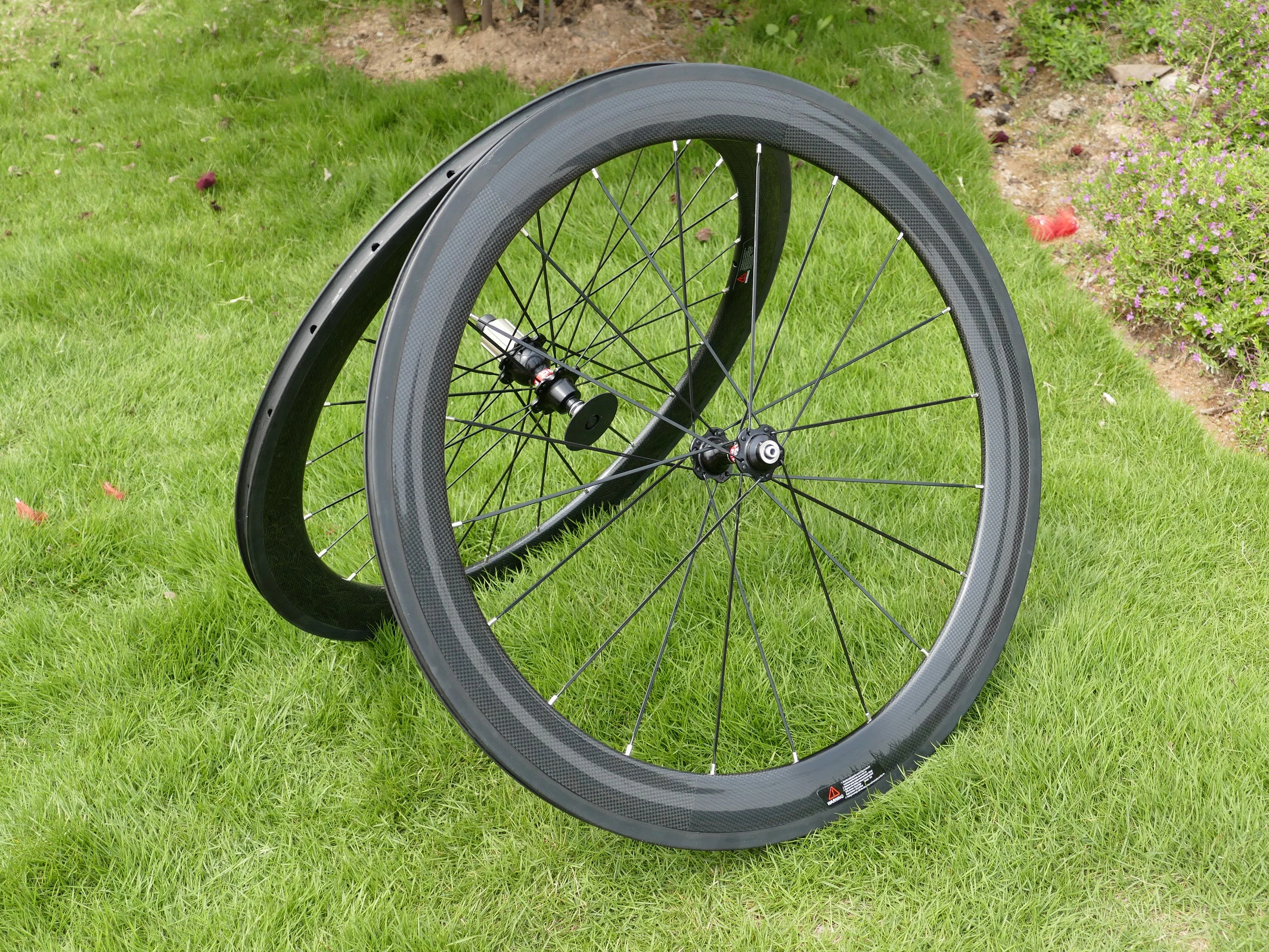 FLX-WS-CW6 Full Carbon 700C Road Bike Clincher Wheelset Depth 60mm Toray Carbon Wheel Rim Basalt Brake Side Width 25mm