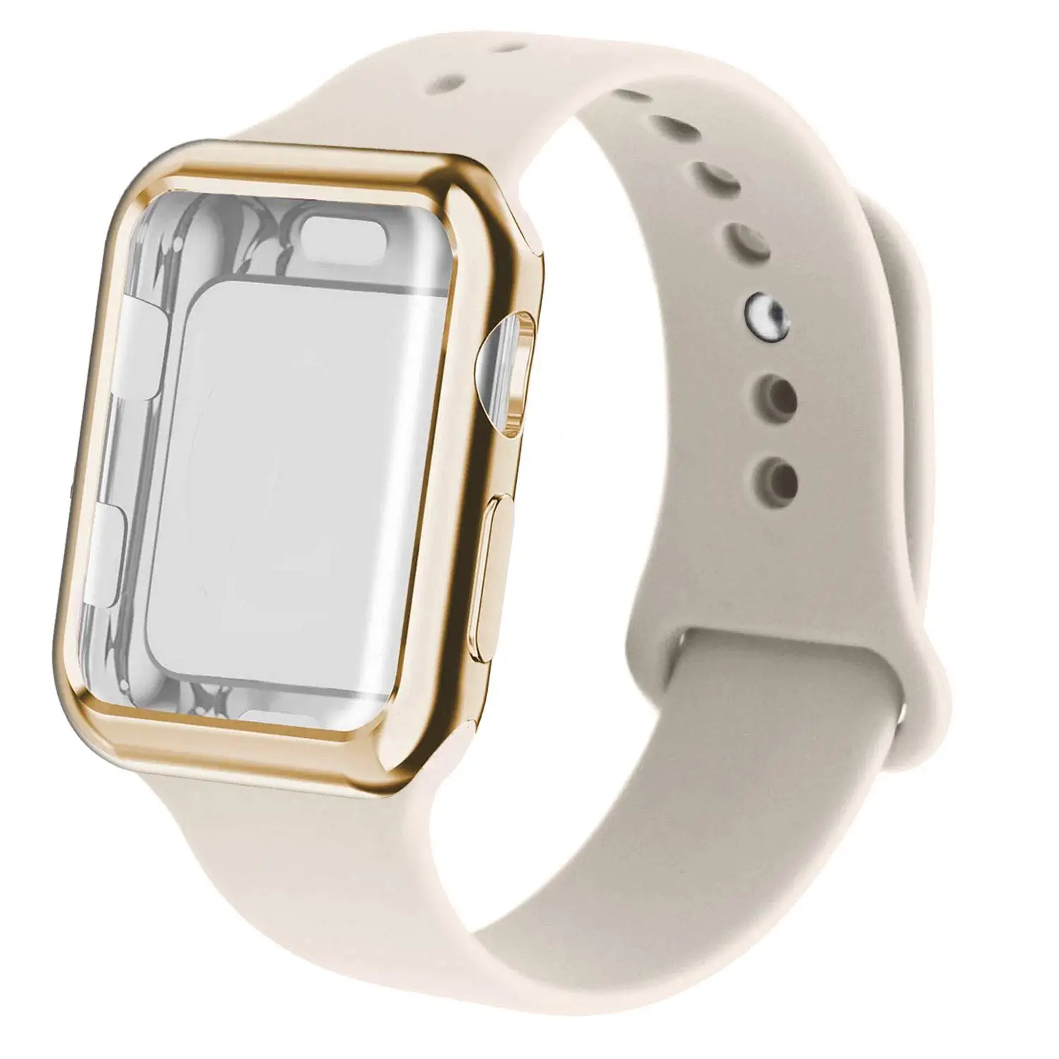 Чехол+ ремешок для apple силиконовый ремешок часов apple watch 5 4 3 band 44 мм 40 мм 42 мм 38 мм iwatch band correa браслет ремешок для часов