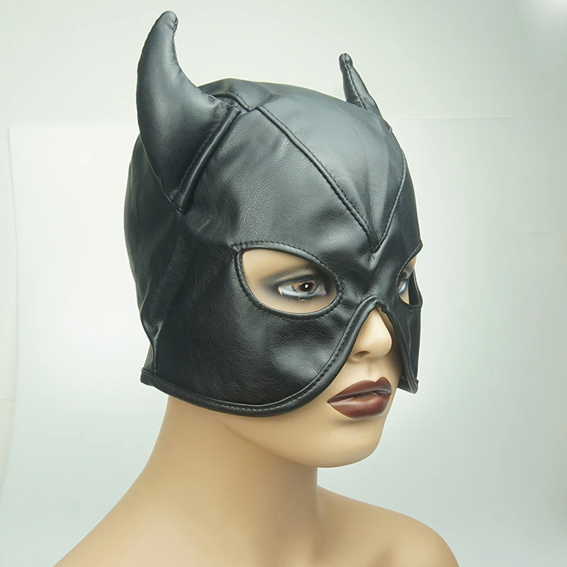 Bdsm Mask With Gag,Gear Bondage,Role Play Hood Padded Blindfold,Sex Toys For Couples,Head Harness SM Products
