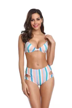 

Bikini Swimsuit Bikini with steel ring in Europe and America