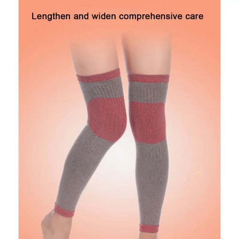 Long Self-heating Kneepad Therapy Knee Support Warm Heating Knee Sleeves Elastic Pain Relief Arthritis Warm Brace