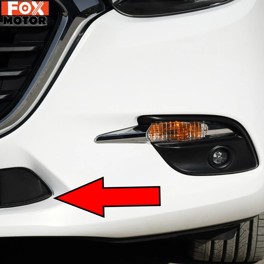 Car Front Lower Bumper Tow Hook Eye Cover Grille Caps For Mazda 3 Replacement Trim Part front bumper cover front bumper decoration car rear bumper hook cover