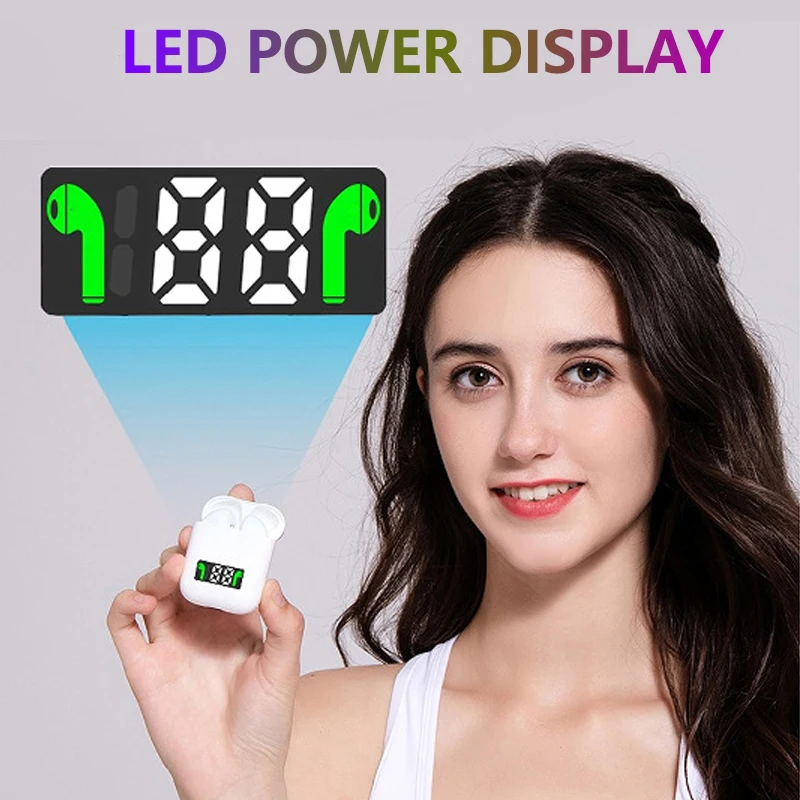 

smart 1:1 i99 Tws Mini Pop-up Wireless Bluetooth Earphone tap Control Bass Stereo Earbuds for apple iPhone Huawei Xiaomi headset