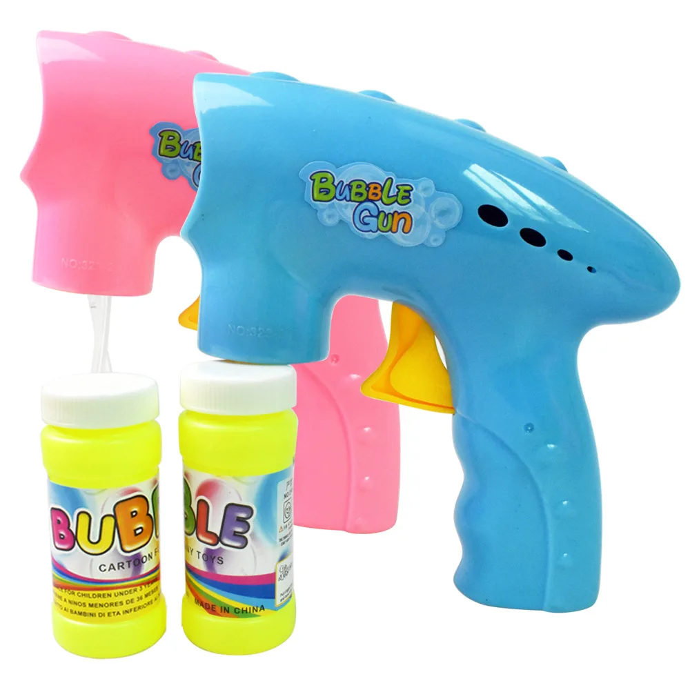 Игрушки Bubble выдувные игрушки Bubble инерция автоматический большой размер космический пистолет для мыльных пузырей 2 бутылки воды