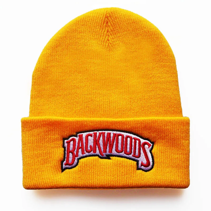 BACKWOODS Beanie Embroidery Winter Hat Keep Warm Cotton Hat Skullies Beanies Hat Hip Hop Knit Cap Casual Love Dropshipping