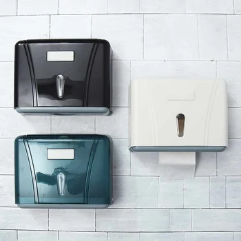 

Wall Mounted Toilet Paper Holder Organizer Hand Paper Towel Dispenser Tissue Box Holder Storage Box Bathroom Fixture Waterproof
