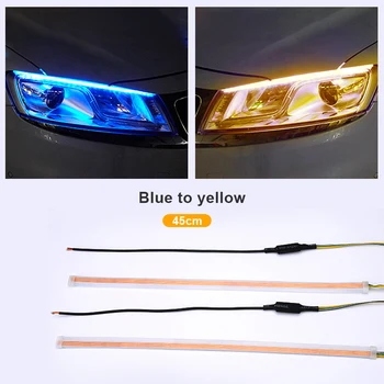 

1 Piece Ultra-Thin car LED Daytime Running Light Soft Tube LED Strip Colorful Water Light Guide Car Light Strips Light Strip