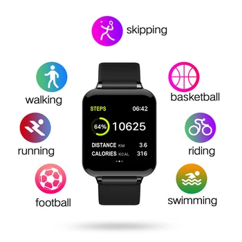 

B57 Smart Watch Waterproof Heart Rate Monitor Blood Pressure sport Women Smartwatch Women Wearable Watch Men Smart Clock PK Q9