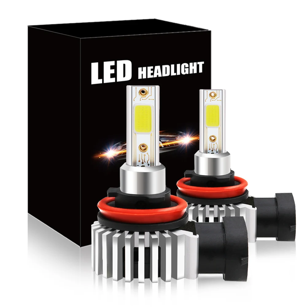 CNSUNNYLIGHT 2pcs H7 H11 H8 9006 LED H1 880 H3 9005 HB3 9006 HB4 Led Headlight Bulbs 72W 8000LM Car Styling 3000K 6000K Lights (2)