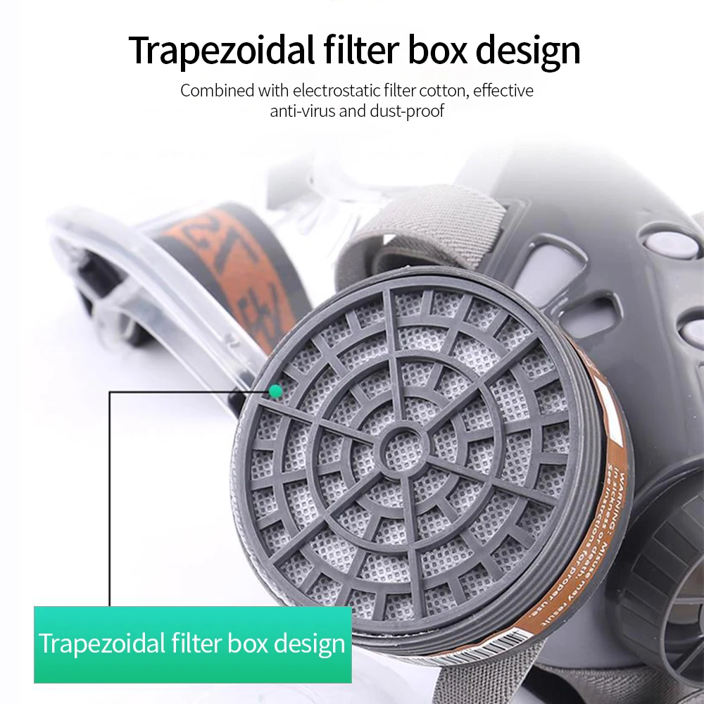 

Hot 308 Series Dust Mask/Anti-venom Mask 5 in 1 Suit Face Mask Paint Spraying Decoration Respirator Tools Chemical Pesticides