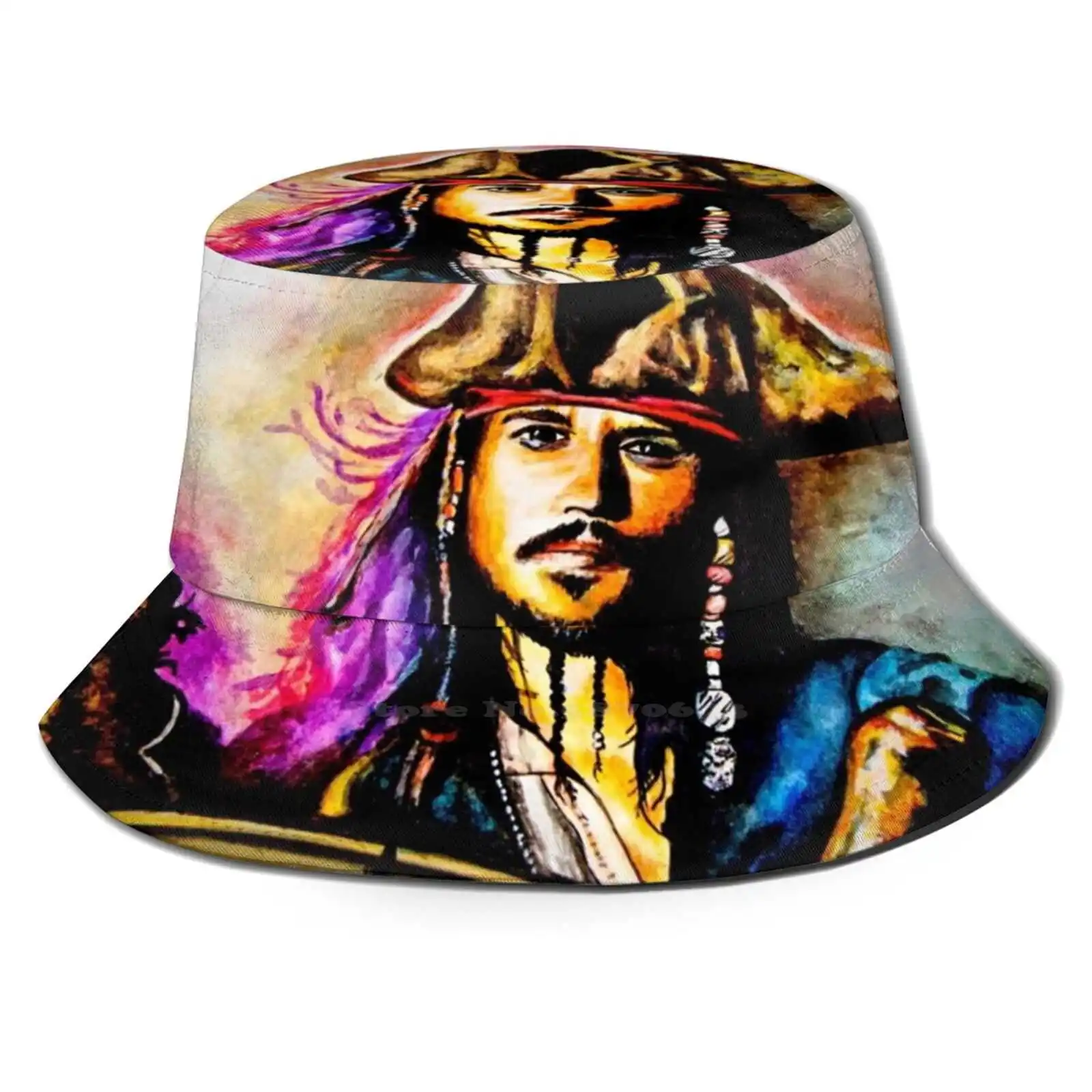 Captain Jack Sparrow Cappello Da Pescatore Cappelli Per La Protezione Solare Captain Pirate Caribbean Pirati Dei Caraibi Rum Ship Black Pearl Pirata