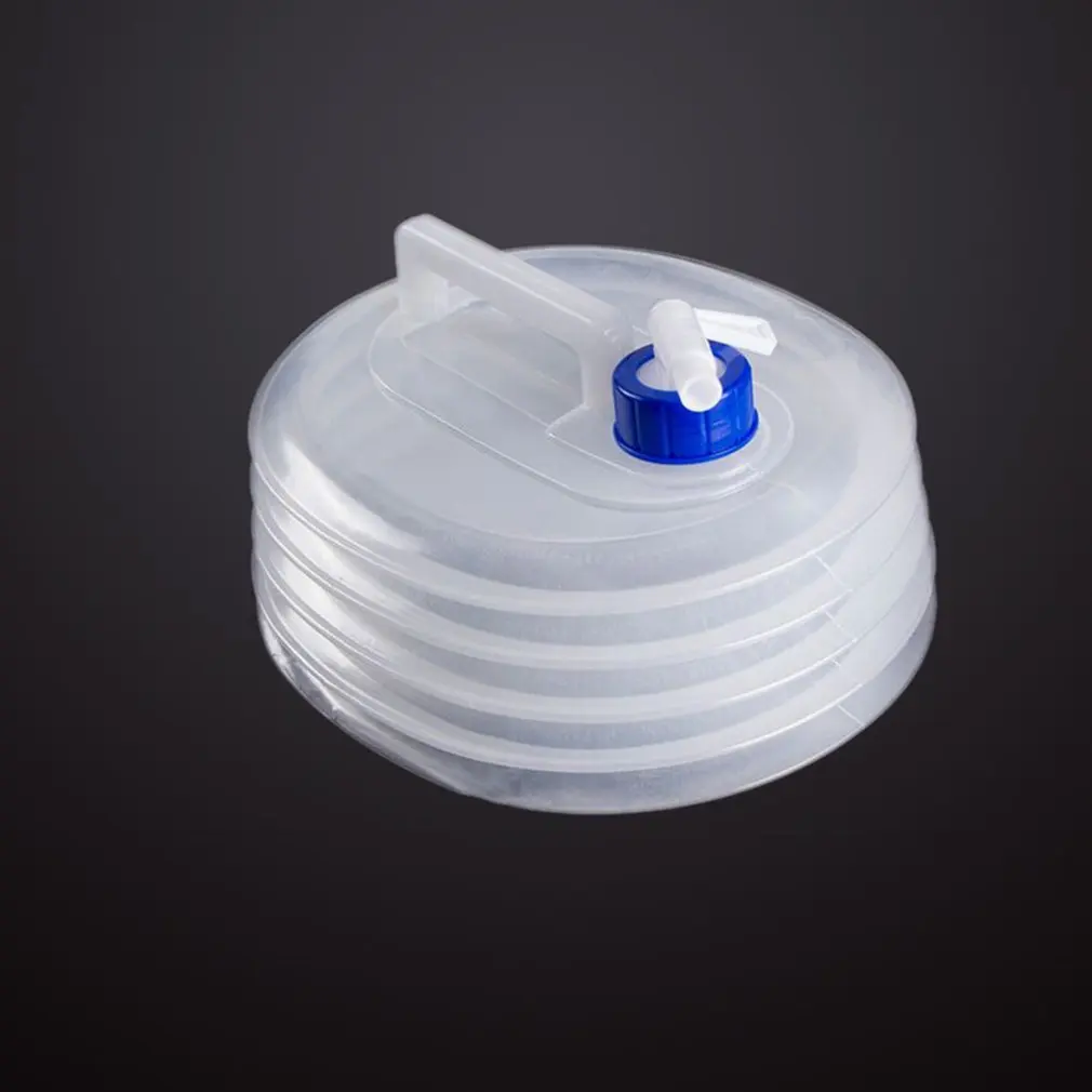 Портативное уличное складное ведро 3 л с краном ПЭ для хранения пищевой воды