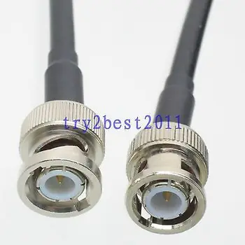 

DHL/EMS 20 Sets KSR195 BNC plug pin to BNC plug pin Straight RF Jumper pigtail Cable 3FT -C1