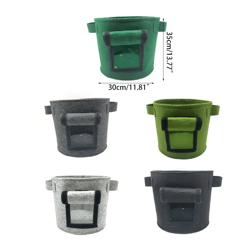 

2 Pack 7 Gallon Smart Potato Bags Window Vegetable Bags with Handles for Potato